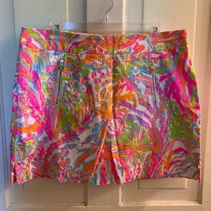 Lilly Pulitzer Scuba to Cuba Skort EEUC Sz 12